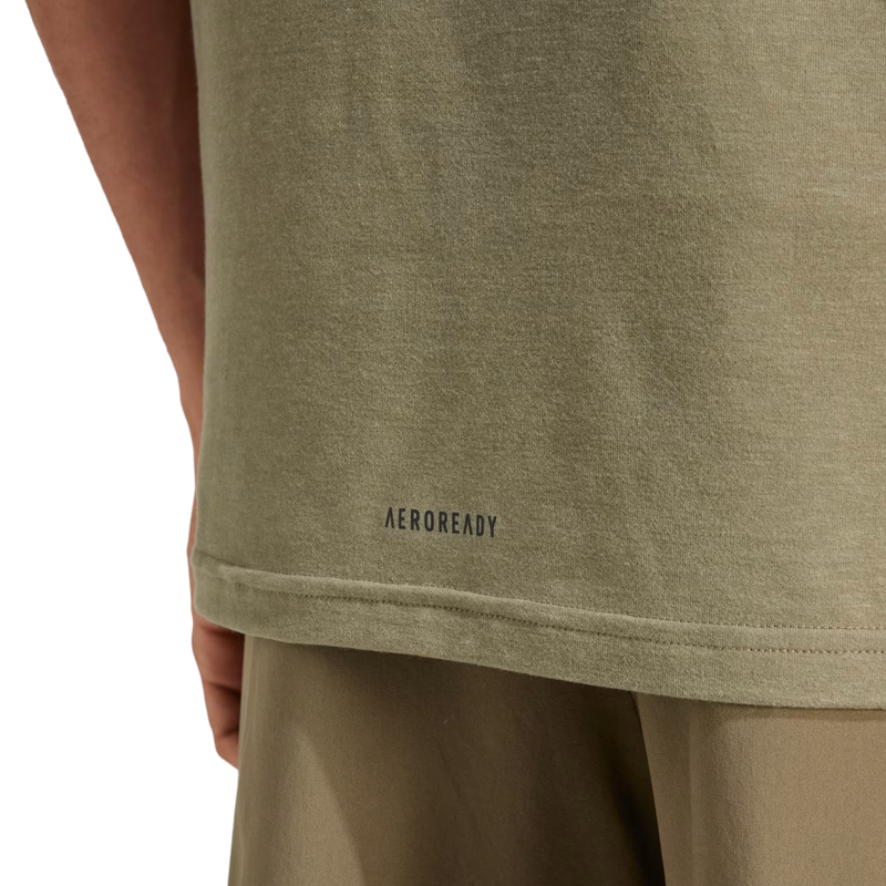 Men's Designed For Training Tee, Adidas D4T Tee in Olive Strata back