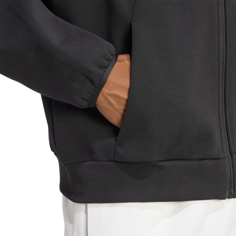 Men's Future Icons Small Logo Full-Zip Hoodie, Adidas Future Icons Small Logo Full-Zip Hoodie pocket