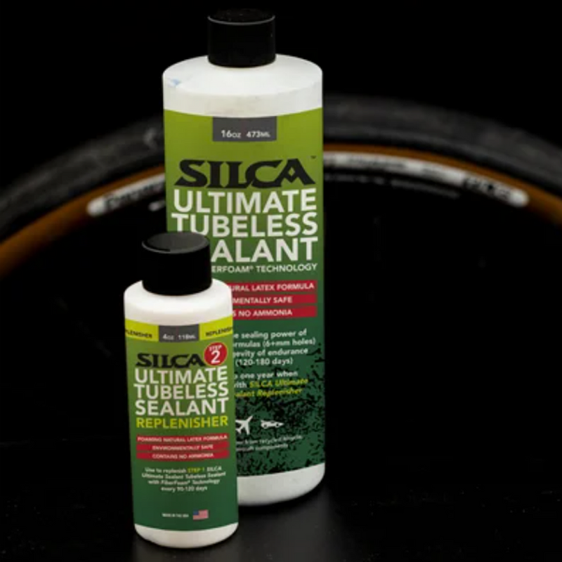 Ultimate Tubeless Sealant 4 oz Replenisher, Silca Ultimate Tubeless Sealant Replenisher Bottle Sizes