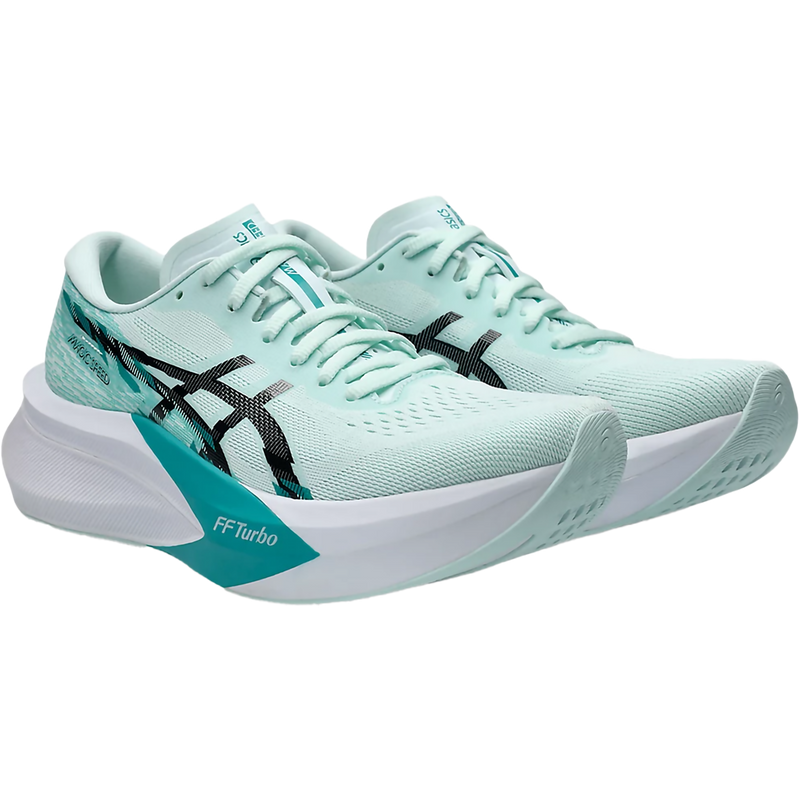 Women's Magic Speed 4, Asics Women's Magic Speed 4 in 400-Soothing Sea/Black pair right front