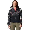 Columbia Women's Spire Valley Printed Windbreaker in Black Outbacked/Black