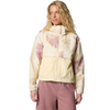 Columbia Women's Spire Valley Printed Windbreaker in Lemon Wash Rays/Lemon Wash
