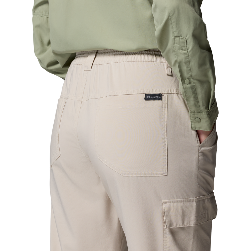 Women's Skien Valley Cargo Pant, Columbia Women's Skien Valley Cargo Pant in 278 Dark Stone back right