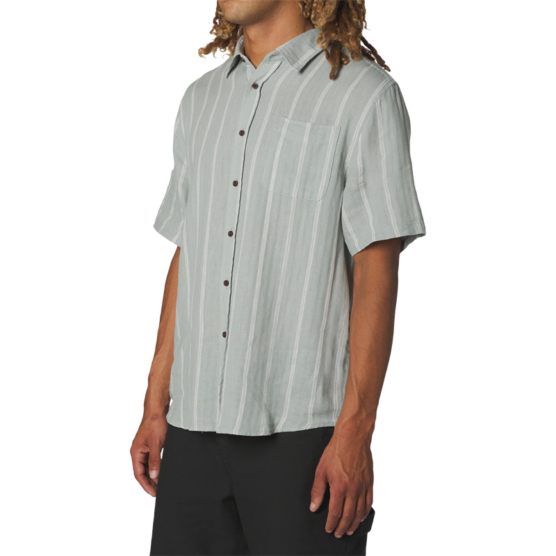 Men's Alan Shirt, Men's Katin Alan Shirt in Abyss angled view on model
