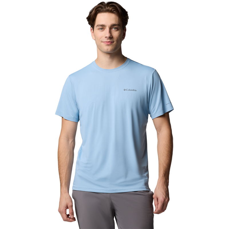 Men's Tech Trail Utility Short Sleeve Crew, Columbia Men's Tech Trail Utility Short Sleeve Crew in Ripple Blue