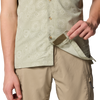 Columbia Tech Trail Utility Print Woven Short Sleeve Shirt in Survival Blazing Trails Buttons