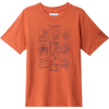 Columbia Youth Valley Creek Graphic Short Sleeve Shirt in Tuscan Hike Guide
