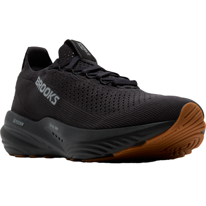 Men's Glycerin StealthFit 22, Brooks Men's Glycerin StealthFit 22 in 072-Black/Black right front