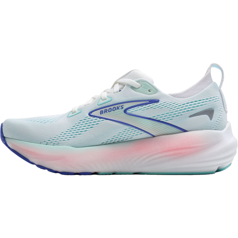 Women's Glycerin 22, Brooks Women's Glycerin 22 in 110-White/Limpet Shell/Blue right inside profile