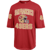 47 Brand Men's 49ers Historic DH Rush Brighton Tee in Racer Red