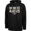 47 Brand Men's 49ers Erosion Ashby Pique Hood in Flint Black