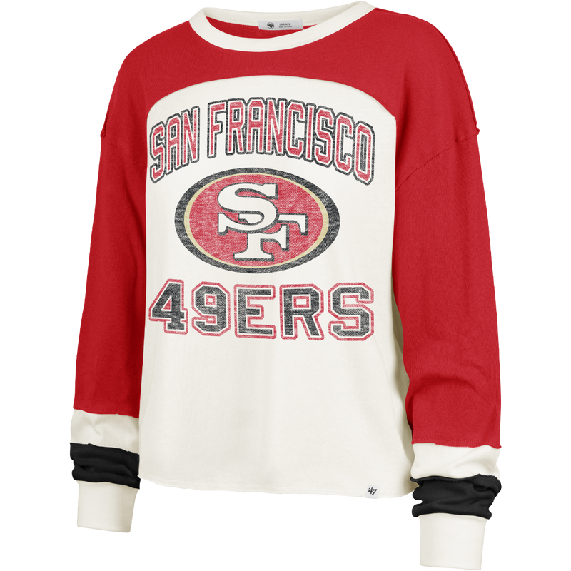 Women's 49ers Double Header Curve Toni Long Sleeve, Featured Image