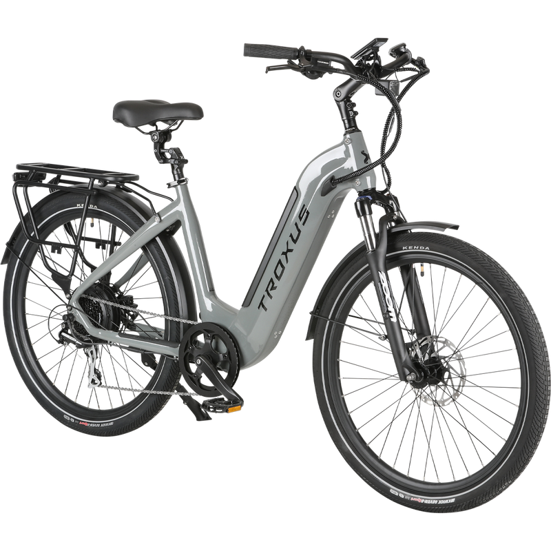 Trax 1.0 500W/15Ah Step-Thru, Trax 1.0 500W/15Ah Step-Thru front of bike