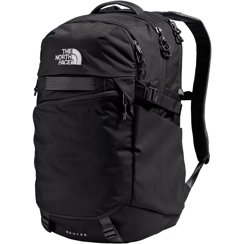 Router, The North Face Router backpack in 4HF-TNF Black/TNF Black/NPF front right