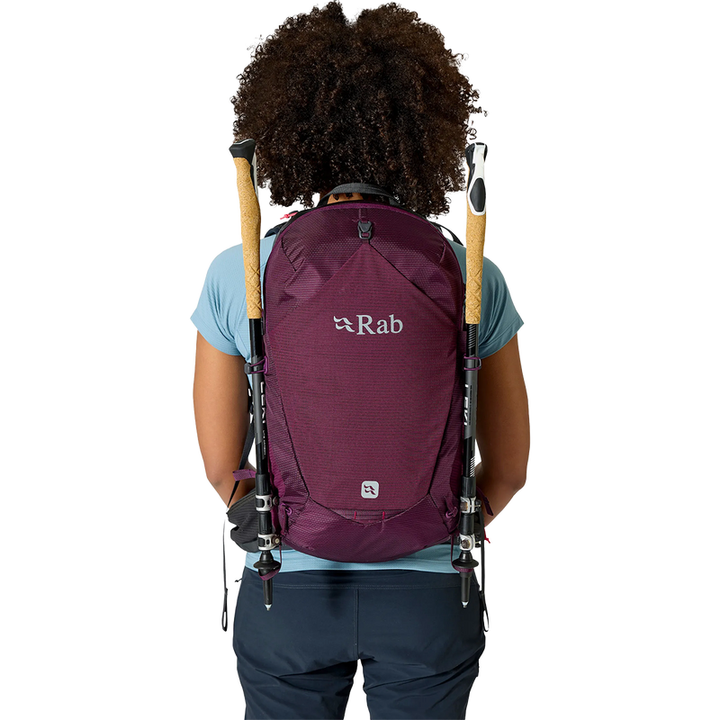 Women's Protium 25 ND, Rab Women's Protium 25 ND in MUL-Mulberry on model back