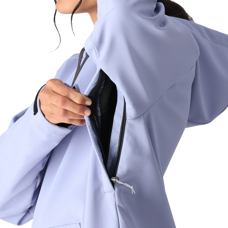 Women's Waterproof Hoody, 686 Women's Waterproof Hoody underarm zip