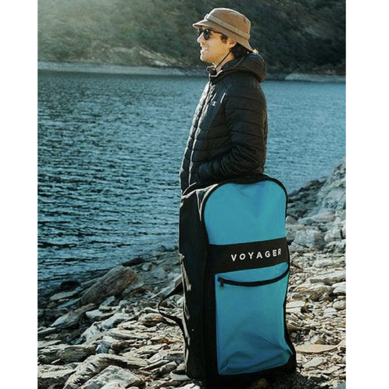 10'10" Woodgrain Voyager Inflatable SUP Package, American Outdoors 10'10" Woodgrain Voyager Inflatable SUP Package pack size