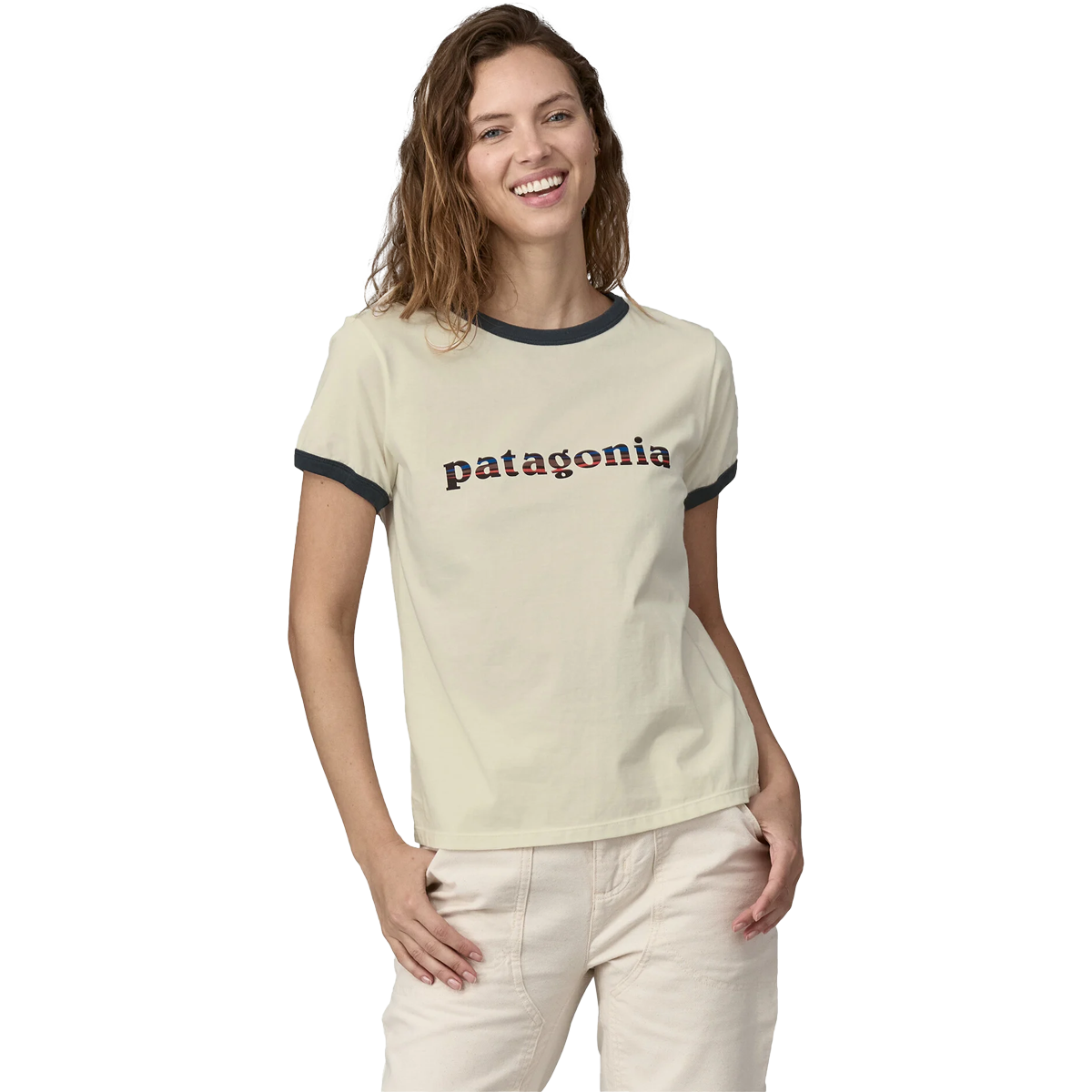 Women's '73 Text Logo Org Ringer Tee alternate view