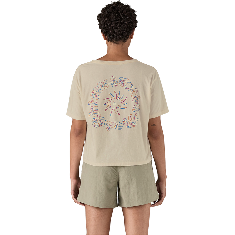 Women's Mutualism Easy-Cut Organic T-Shirt, Patagonia Women's Mutualism Easy-Cut Organic T-Shirt in alternate image back