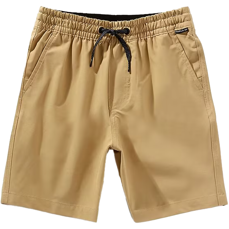 Quiksilver Youth Taxer Amphibian 17” Hybrid Shorts in 274 Khaki