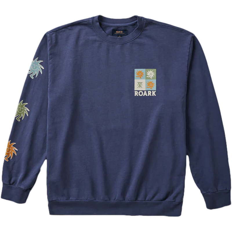 Men's Forever Roaming Crew, Roark Men's Forever Roaming Crew in SLT-Slate front