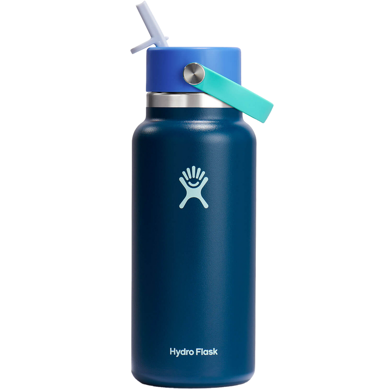 Remix 32 oz Wide Mouth with Flex Straw Cap, Hydro Flask Remix 32 oz Wide Mouth with Flex Straw Cap straw open