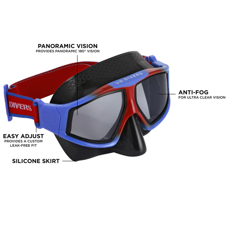 Avila LX Blue Red, US Divers Avila LX features