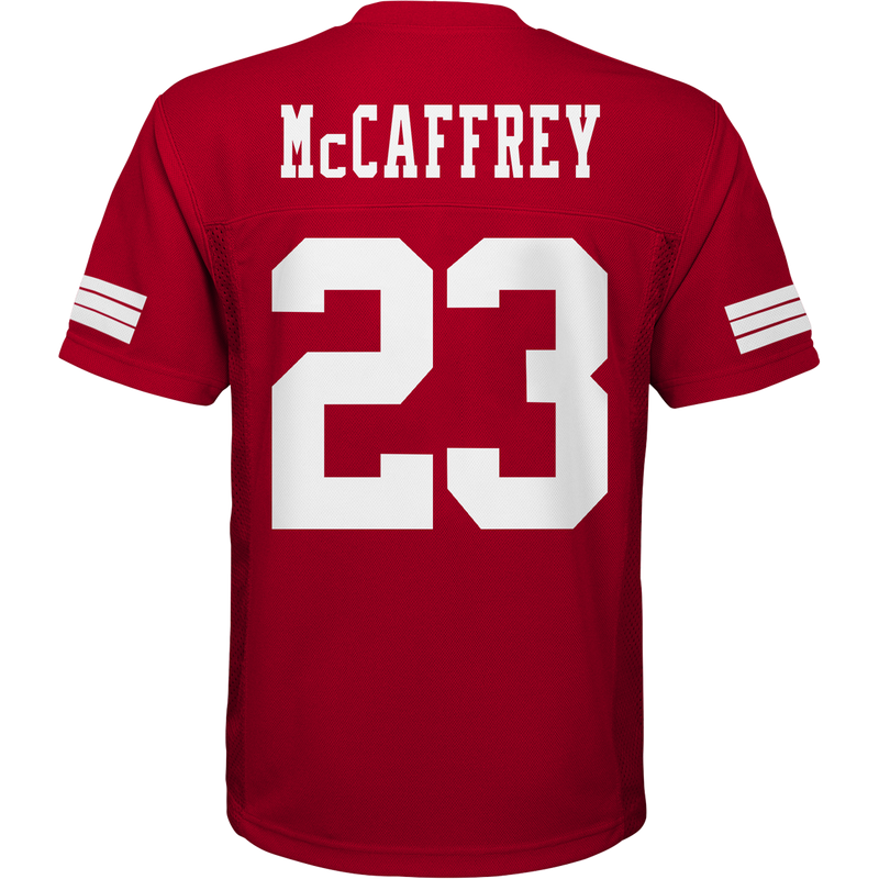 Youth 49ers Mid-Tier Jersey - McCaffrey, Outerstuff Youth 49ers Mid-Tier Jersey - McCaffrey back