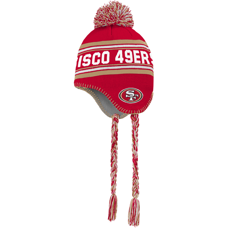 Youth 49ers Jacquard Tassel Knit with Pom - Preschool, Featured Image