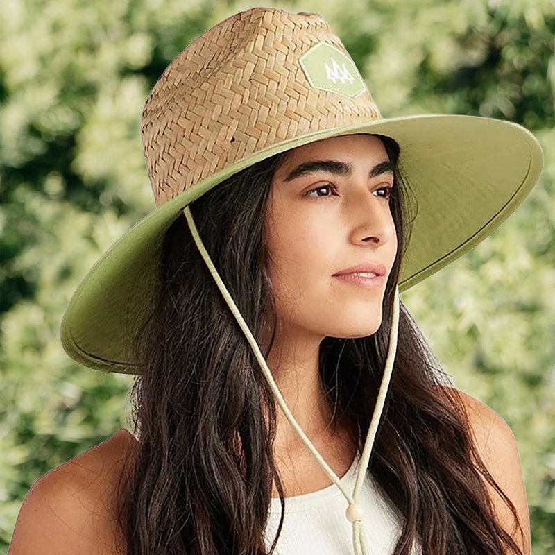 Women's UPF 50 Lifeguard, Hemlock Hats Women's UPF 50 Lifeguard on model