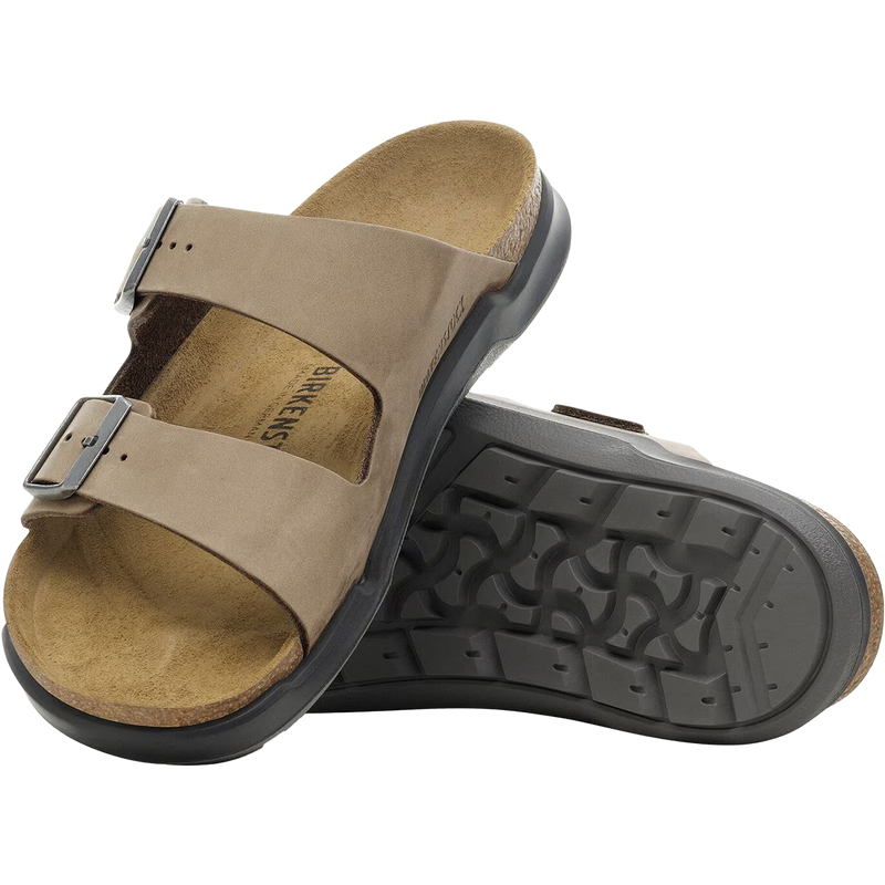 Men's Arizona Rugged, Birkenstock Arizona Rugged in Tabacco pair top and bottom