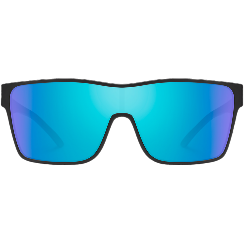 Biff, Suncloud Biff in Matte Black/Blue Mirror front