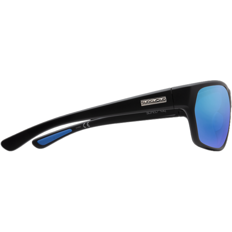 Boone, Suncloud Boone in MatteBlack/Polarized Blue Mirror right profile