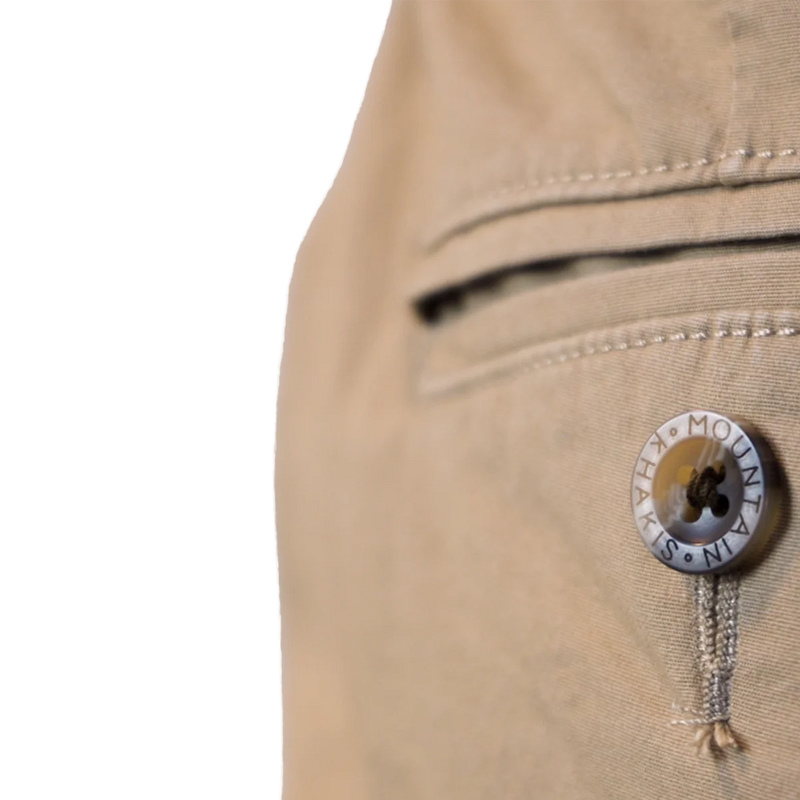 Men's Poplin Short Relaxed 10", MouMountain Khakis Poplin Short Relaxed 10" Button Detailntain Khakis Men's Poplin Pant Relaxed Fit Rear Pocket