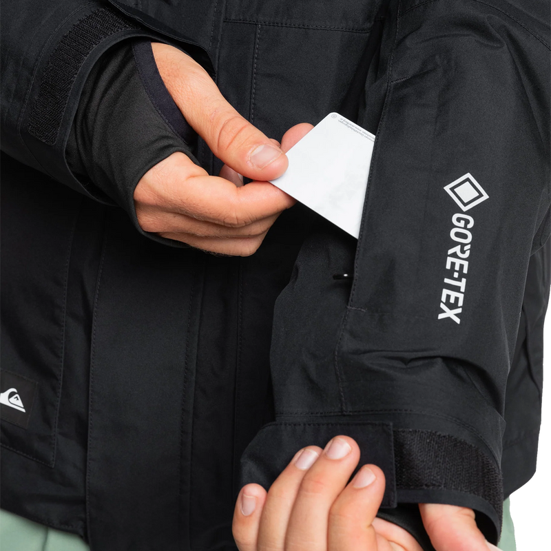 Men's Mission Gore-Tex Jacket, Quiksilver Men's Mission Gore-Tex Jacket pass pocket