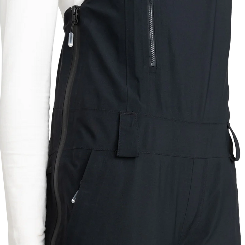 Women's Gore-Tex Stretch Prism Bib Pant, Roxy Women's Gore-Tex Stretch Prism Bib Pant side zip