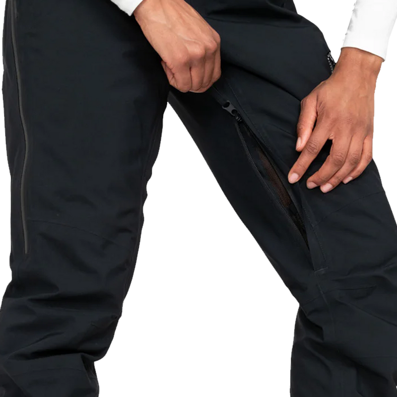 Women's Gore-Tex Stretch Prism Bib Pant, Roxy Women's Gore-Tex Stretch Prism Bib Pant leg vent