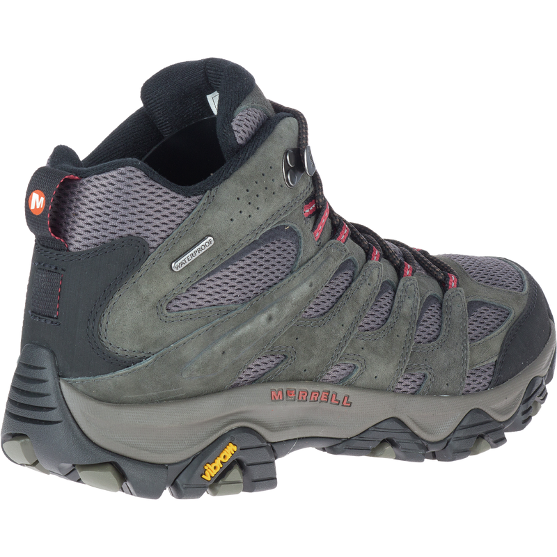 Men's Moab 3 Mid Waterproof, Merrell Men's Moab 3 Mid Waterproof 3/4 heel