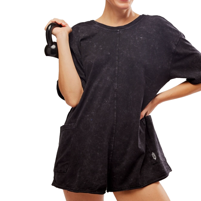 Women's Hot Shot Tee Romper Coddy, Free People Movement Hot Shot Tee Romper front