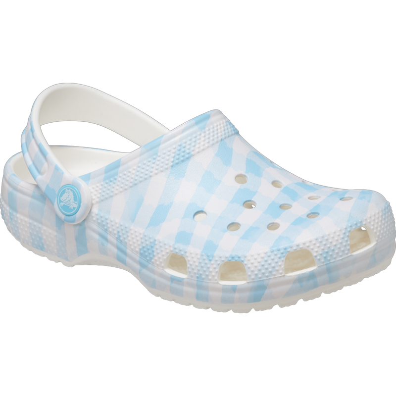 Women's Classic Gingham Clog, Crocs Women's Classic Gingham Clog 3/4 view