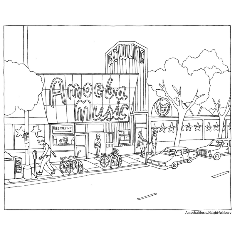 Color this Book: San Francisco, Chronicle Books Color this Book: San Francisco Amoeba Music