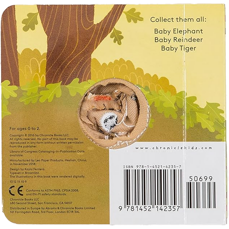 Baby Bear: Finger Puppet Book, Chronicle Books Baby Bear: Finger Puppet Book bck