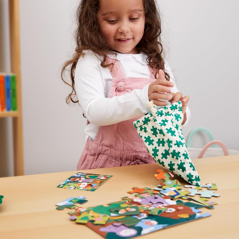 Mudpuppy Happy Campers 36 Piece Puzzle to Go, Chronicle Books Mudpuppy Happy Campers 36 Piece Puzzle to Go with kid