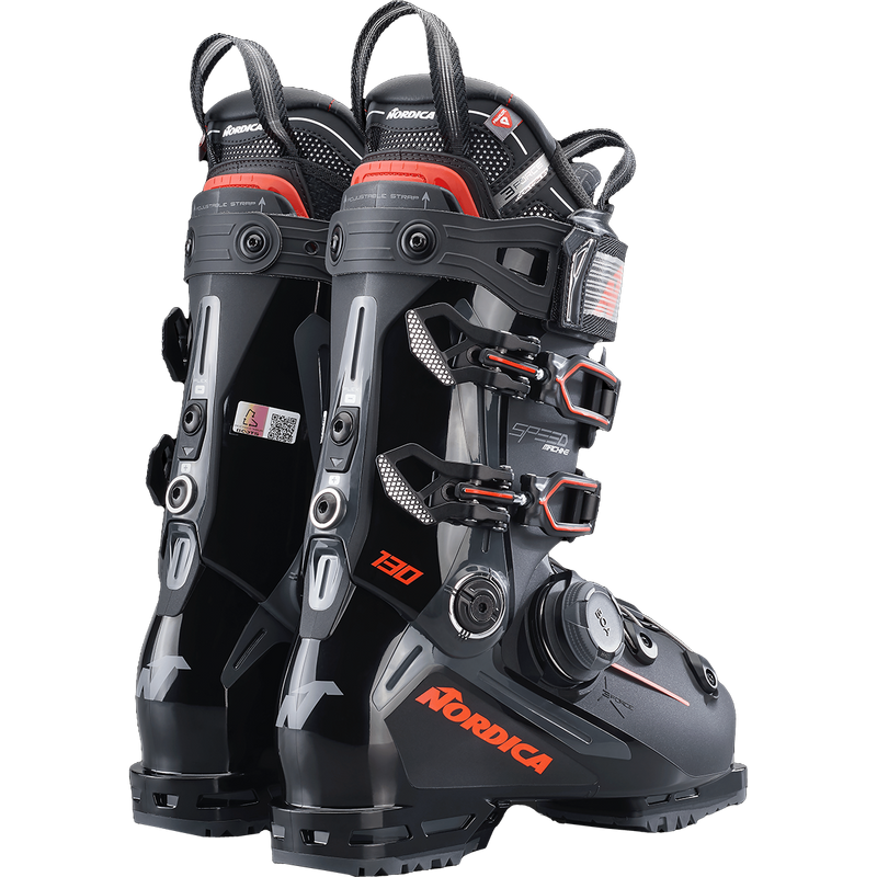 Speedmachine 3 BOA 130, Nordica Speedmachine 3 BOA 130 in Black/Anthracite/Red pair back right
