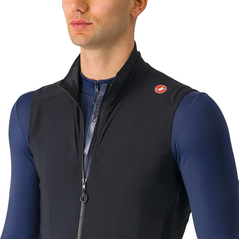 Men's Espresso Vest, Castelli Men's Espresso Vest Front Zipper