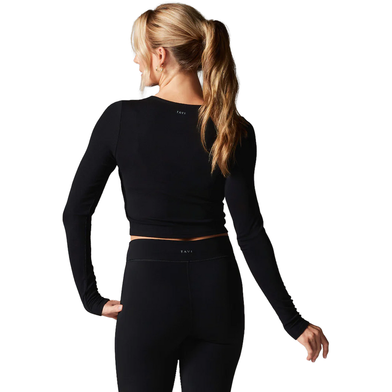 Women's Criss Cross Long Sleeve Top, Tavi Women' Criss Cross Long Sleeve Top back