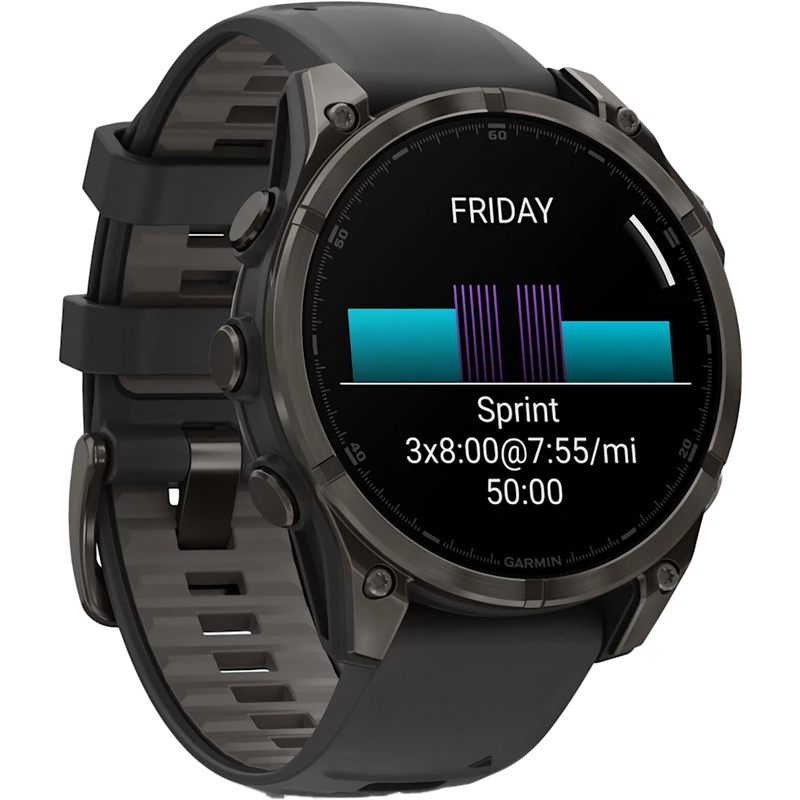 Fenix 8 Sapphire 47mm Amoled - Carbon Gray, Garmin Fenix 8 Sapphire 47mm Amoled - Carbon Gray front right