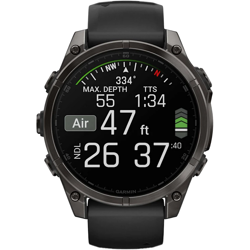 Fenix 8 Sapphire 47mm Amoled - Carbon Gray, Garmin Fenix 8 Sapphire 47mm Amoled - Carbon Gray time display