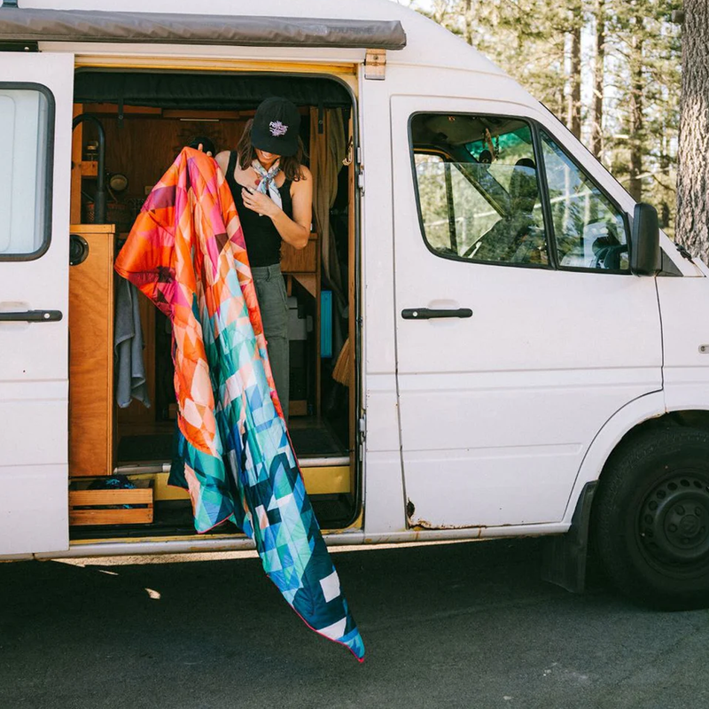 The Original Puffy Blanket X Bryce Wong, Rumpl The Original Puffy Blanket at camp