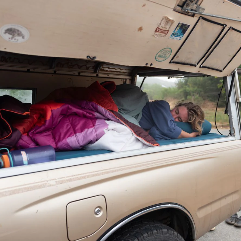 The Original Puffy National Park Blanket, Rumpl The Original Puffy National Park Blanket at camp
